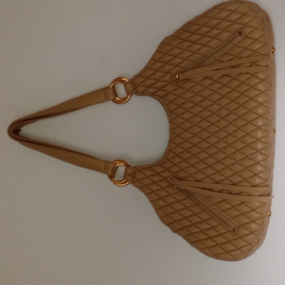 COPY - ERIC JAVITS SHOULDER BAG TAN LEATHER CHANEL DESIGN